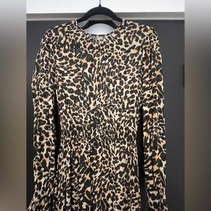 Leopard sheer Zara dress